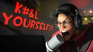 TF2 STREAMER HAS A MELTDOWN LIVE AND RAGE QUITS [upl. by Lawton]