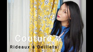 Comment coudre un rideau à oeillet  How to sew an eyelet curtain  كيفية خياطة ستائر [upl. by Garett988]