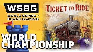 Ticket to Ride World Championship  World Series of Board Gaming 2024 [upl. by Ramedlav]