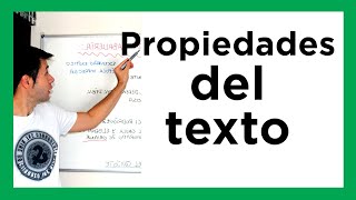 Adecuación COHERENCIA Y COHESIÓN las propiedades del texto [upl. by Shell530]