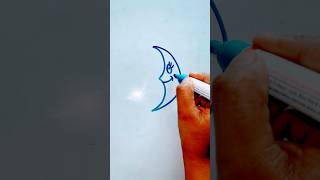 How to draw moon with stars 🌟 howtodraw kidsdrawing shorts PalakEducationArts [upl. by Riggins]