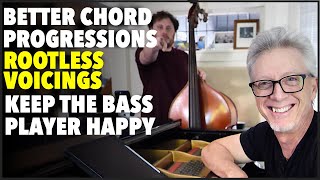 Better Chord Progressions  Rootless Chords  PianoBass duo [upl. by Tiloine110]