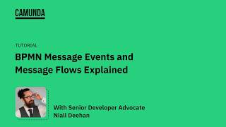 BPMN Message Events and Message Flows Explained [upl. by Asnarepse150]