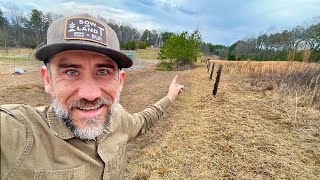 Clearing Land To Fence the Top of Our Property [upl. by Emse620]