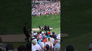 CHAOS Protestors getting tackled amp handcuffed on the 18th green at The Travelers via ripkj24 [upl. by Kato]