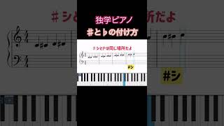 ピアノ 初心者用 初心者レッスン pianotutorial ＃独学＃楽譜の読み方＃シャープ＃フラット＃臨時記号＃キーボード＃読譜＃piano 初心者でも簡単 ＃簡単ピアノ＃すぐわかる [upl. by Roter]