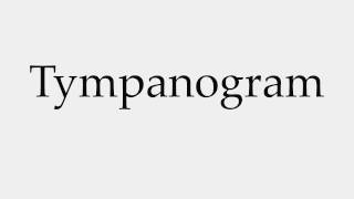 How to Pronounce Tympanogram [upl. by Roma]