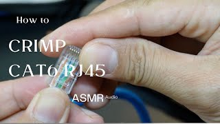 How to CRIMP CAT6 RJ45  ASMR [upl. by Berne]