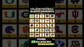 New College Football Playoff Rankings🚨 cfp rankings BREAKING [upl. by Ykcim941]