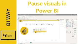 Pause visual queries in Power BI [upl. by Reahard]