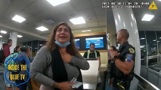 Enraged Woman Lashes Out Refusing to Accept Flight Cancellation [upl. by Adar387]