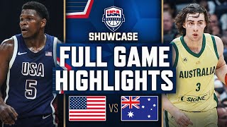 AUSTRALIA vs USA  USAB SHOWCASE  FULL GAME HIGHLIGHTS  July 15 2024 [upl. by Novled798]