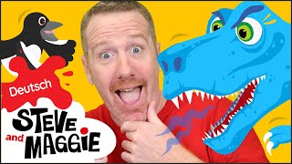 Eine lustige Dinosaurier Geschichte für Kinder mit Steve und Maggie Deutsch [upl. by Parent]