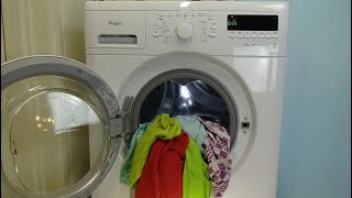 Rinse and spin wash program Whirlpool Primo 1406 UM Washing machine lavadora movie 158 [upl. by Bass133]