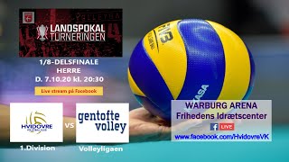 HVIDOVRE VK2 1Division vs GENTOFTE VOLLEY Liga 18delfinale landspokalturneringen d7102020 [upl. by Bryna]