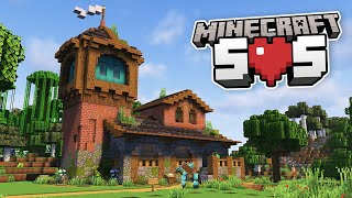 Minecraft SOS  Ep 6 THE TOWN TAVERN [upl. by Lanahtan665]