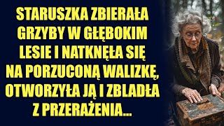 Staruszka zbierała grzyby w głębokim lesie i natknęła się na porzuconą walizkę otworzyła ją [upl. by Slaohcin]