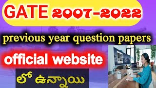 GATE previous year question papers 20072022How to download GATE previous year question papers [upl. by Anerak338]