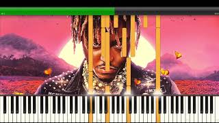 Juice WRLD  Juice WRLD Speaks From Heaven  Outro Piano Tutorial  Piano Instrumental [upl. by Nolita]