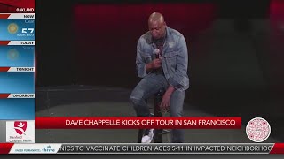 Dave Chappelle kicks off tour in San Francisco [upl. by Elakram408]