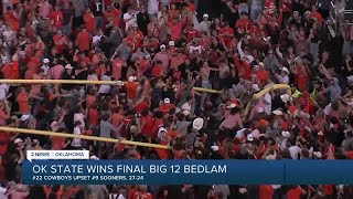 OK State wins final Big 12 Bedlam 2724 [upl. by Douty]