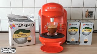 Bosch Tassimo Coffee Machine  Making a Jacobs Espresso Ristretto [upl. by Pippo648]