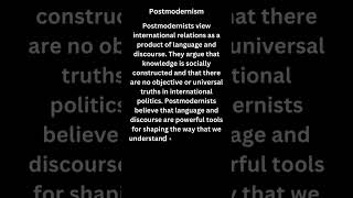 Understanding Postmodernism in International Relations [upl. by Undis]