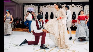 WEDDING RECEPTION BHANGRA PERFORMANCE 2019  TAVNEET amp KIRAN  THEPANNUS [upl. by Edna]