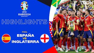 HIGHLIGHTS  España vs Inglaterra  UEFA EURO 2024  Final  TUDN [upl. by Aillij]