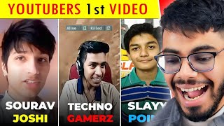 Reacting To Famous Youtubers FIRST Videos [upl. by Sallad]