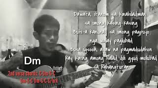 Manyanita song bisaya cover wlyrics and guitar chords tutorial [upl. by Nibaj]