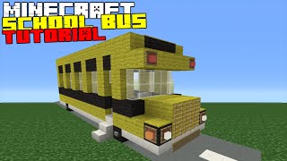 Minecraft Tutorial How To Make A School Bus [upl. by Assilla]