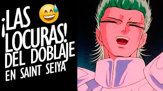 😜🤓¡LAS LOCURAS DEL DOBLAJE LATINO EN SAINT SEIYA [upl. by Bernardina]