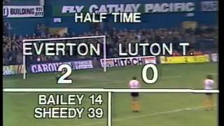 Everton 50 Luton Town 198283 [upl. by Flossi]