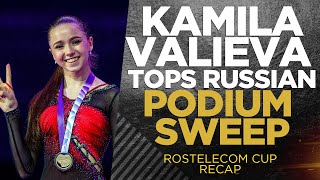 Kamila Valieva DOMINATES Russian sweep at Rostelecom Cup THAT FIGURE SKATING SHOW [upl. by Aierbma]