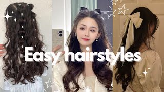 6 easy hairstyles ✨ hairstyle fypシ viral explore views [upl. by Eibo136]