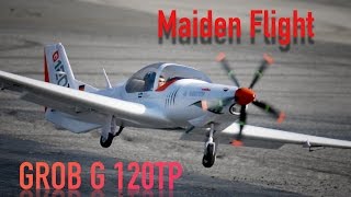 GROB G 120TP Maiden Flight [upl. by Eizeerb]