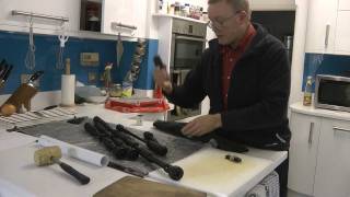 Bagpipe Assembly  Part 1 acetyl pipes bag and blowpipe [upl. by Atsedom286]