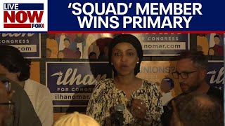 Squad member Rep Ilhan Omar wins Minnesota Democratic primary  LiveNOW from FOX [upl. by Herzberg]