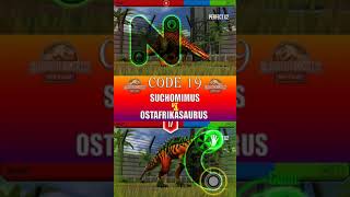 SUCHOMIMUS VS OSTAFRIKASAURUS  JURASSIC WORLD THE GAME [upl. by Roydd]