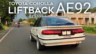 Toyota Corolla twincam AE92 liftback 90s review [upl. by Rihsab258]