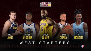 2022 West AllStar Starters Announcement  Inside the NBA  January 27 2022 [upl. by Noned]