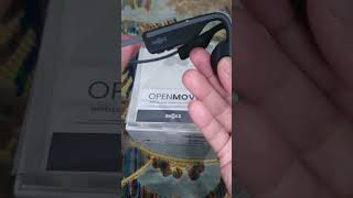 openmove shokz aftershokz unboxing unboxingvideo boneconduction earpod sports running [upl. by Zoara]