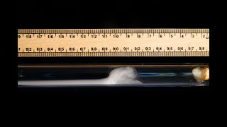 Diffusion in action  The reaction of ammonia and hydrogen chloride demonstration [upl. by Tupler]