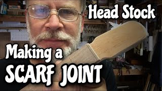 How to make a quotScarf Joint Headstockquot for your Cigar Box Guitar [upl. by Pallaton]