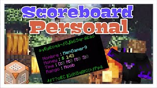 Como Hacer un Scoreboard Personal en Minecraft Bedrock 118 [upl. by Mairim]