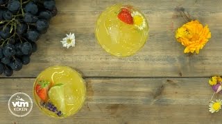 Sangria royale met gin en cava  VTM Koken [upl. by Rae]