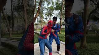 Spiderman and Captain America team up as one to fight giant monsters spideylife [upl. by Boyce92]