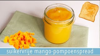 Mangopompoen spread🥭 voor op brood suikervrij  RENSKES RECEPTEN [upl. by Trebbor858]