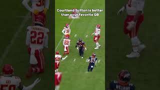 Courtland Sutton is the best quarterback in the league broncos nfl [upl. by Anawait]